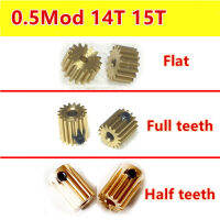 5Pcs 0.5 Mod 14T 15T ทองเหลืองมาตรฐานแห่งชาติ Precision ทรงกระบอกตรง Pinion Rack Transmission อุปกรณ์เสริม Full Mode