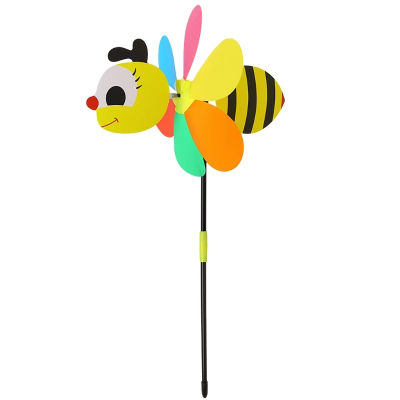 💖【Lowest price】MH ขาย3D Large Animal Bee Windmill WIND SPINNER whirligig YARD Garden Decor