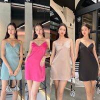 ??? ??????? ✨Satin dress?(350฿ฟรีส่ง) ใครจะต้านไหว ลุคใหม่ที่สะกดทุกสายตา!! งานฉ่ำมงลงต้องเดรสซาตินรุ่นนี้เลย onseason