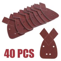 40Pcs 40/60/80/120 Grit Mouse Sanding Sheets Sander Pads Set For Black Decker 140mm Palm Sander Accessories