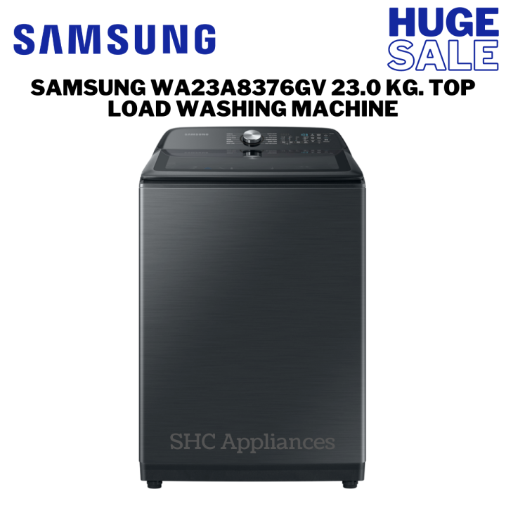 Samsung WA23A8376GV 23.0 kg. Top Load Washing Machine Lazada PH