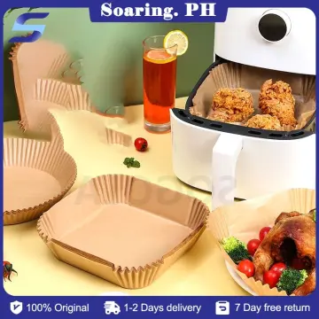 25pcs/50PCS Air Fryer Disposable Paper Liner Non-Stick Baking Paper Food  Grade Parchment Paper Oil-Proof Baking Accessories