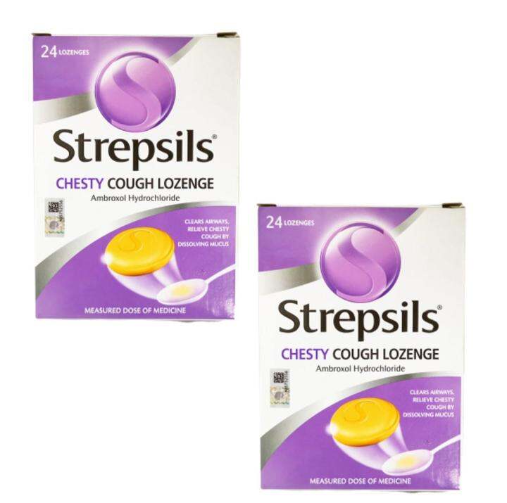 Strepsils Chesty Cough Lozenge (24's x 2 Boxes) MAL20021179X | Lazada