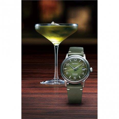 Original] Seiko Presage SRPF41J1 Star Bar Cocktail Matcha Made in Japan  Limited Edition 7,000 PCs Automatic Green Leather Strap Watch SARY181 |  Lazada