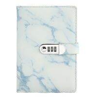 A5 Marble Texture Journal Writing with Combination Lock Personal Travel Diary Office Notepad Agenda