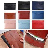 A4 A6 Leather File Folder Large Capacity Briefcase Data Contract Bill File Bag Document Organiser School Office Supplies