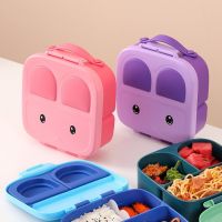 ♝ Kids Lunch Box Cartoon Rabbit Boys Girl Bento Box Microwave Food Container Insulated Lunch Box Leakproof Lunch Container Box