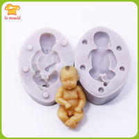 Doll Silicone Mold Chocolate Sugar Craft Soap Wedding Cake Decoration 3D NEW BORN BABY MOULDS