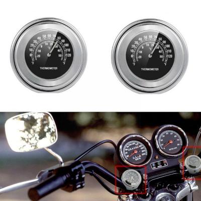 22-25MM รถจักรยานยนต์ Handlebar นาฬิกาเครื่องวัดอุณหภูมิ Moto Handlebar เครื่องวัดอุณหภูมิ Mount อุปกรณ์เสริมนาฬิกานาฬิกา Moto Gauga Temp Dia X4S0