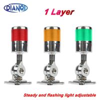 1 layer Rotatable 180 Stack light Red Green warning light industrial for CNC machine 24V 12V Steady flashing light LED 220V