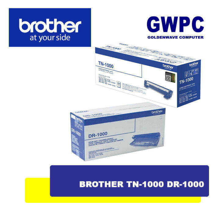 Brother TN-1000 DR-1000 Genuine Toner Drum Cartridge TN1000 DR1000 TN ...