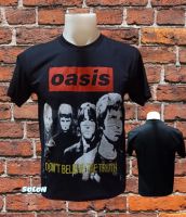 เสื้อวง OASIS วงร็อค ไม่มีตะเข็บข้าง คอฟิต ป้ายUSA เสื้อวินเทจ เสื้อทัวร์ วงร็อคต่างประเทศ