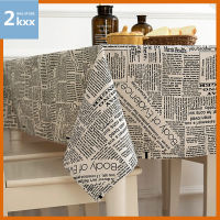 2kxx Nordic Background TableCloth Newspaper Table Cloth Cotton Linen Table Cover Rectangular Round Table Mat