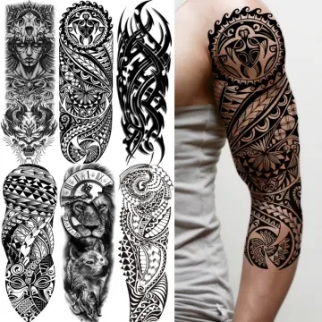 Full sleeve tattoo 3 by shepush on DeviantArt