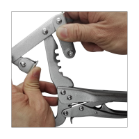 4-Point Locking Pliers Quick Adjustable Width of C-Clamp Holding From 2In. to 5In. Locking Pliers