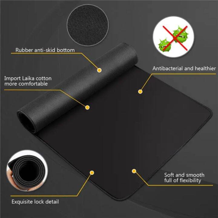 simple-black-rubber-mouse-mat-anti-slip-waterproof-25x21cm-gaming-mouse-pad-school-supplies-office-accessories-cheap-desk-mat