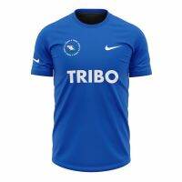 T SHIRT -  Camiseta Uniform Da Tribo Gaulish Azul เปิดตัวเสื้อยืดคอกลมสำหรับผู้ชาย