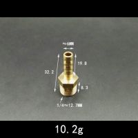 【SALE】 childlesvabo1982 DN8หนา1/4 "BSP ชาย X 6Mm ท่อข้อต่อข้อต่อทองเหลืองหางมีน้ำแก๊สปลายบากท่อ