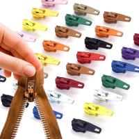 10Pcs 3# Nylon Coil Zipper Slider Colorful Auto Lock Zipper Puller DIY Tailor Sewing Accessories Door Hardware Locks Fabric Material