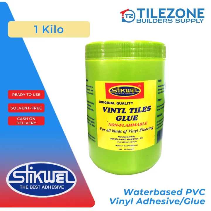 Stikwel Vinyl Tiles Glue For, What Adhesive To Use For Vinyl Tiles