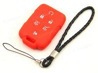 ♚▪☽ Red Silicone Case Cover For Buick Cadillac GMC Chevy Remote Smart Key 6B CHE6BRE