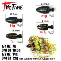 ใหม่ THETIME Texas Rig ตกปลายางกระโปรงทังสเตน Sinker 14-34 OZ Bullet Bass 7-21G น้ำหนักตกปลา Jig Head Lure อุปกรณ์เสริม