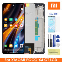 6.6 "; หน้าจอสำหรับเหมาะสำหรับ Xiaomi Poco X4 GT 22041216กรัมจอแสดงผล Lcd หน้าจอสัมผัสดิจิตอลที่มีกรอบสำหรับเหมาะสำหรับ Xiaomi Poco X4 GT เปลี่ยนหน้าจอ