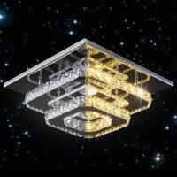 LED Ceiling Lamp Square Llights For Room Dining Hanging Lampras Living Decoration Salon Kitchen Accesories Crystals Chandeliers