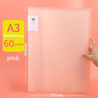 A3 Display Book Information Poster Book Childrens Picture Album Picture Clip Storage Collection Book Folder Picture File Bag