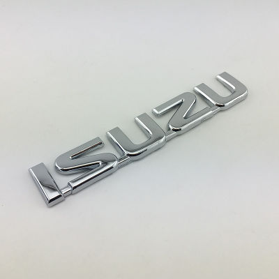 สติ๊กเกอร์โลโก้ด้านหลัง3D 14.3X2.5cm สำหรับ Isuzu D-Max Dmax ป้ายโลโก้จดหมายท้ายรถตกแต่งตัวถังรถยนต์