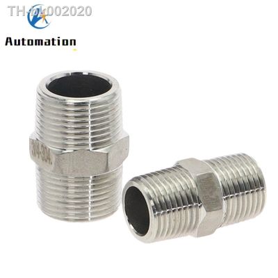 ❣ 1/8 1/4 3/8 1/2 3/4 1 Male Thread Hex Nipple Union 304 Stainless Pipe Fitting Connector Coupler water oil air Thread Adapter