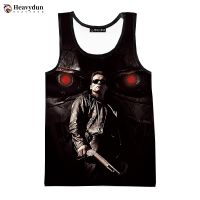 Newest Movies Terminator Fashion Summer Hot Sale Men Tank Tops Sleeveless Spring Harajuku Personality 3D Printed Beach Tops Tees