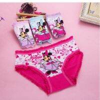 3pcs/set Disney Mickey Girls Kids Underwear Cartoon Cute Cat Pattern Underpants Cotton Soft Kids Boxer Briefs Baby Panties Gifts