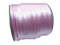 【YD】 2mm Lt Pink Rattail Cord 60m/roll Jewelry Findings Macrame Rope  String Beading Cords Accessories