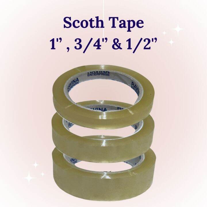 Double Sided Tape (1/2 inch, 3/4 inch, 1 inch) Sold Per Piece Lazada PH