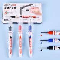 30mm Long Head Marker Pens Bathroom Ceramic Glazed Tile Woodworking Decoration Multi-purpose Deep Hole Marker Pen Set White 20mm