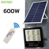 Nataku ไฟสปอตไลท์ไฟโซล่าเซล  กันน้ไฟโซล่าเซล IP67 ไฟสปอตไลท์ ไฟ led Solar Cell 600w ไฟโซล่าเซลล์ ไฟสปอตไลท์ กันน้ำเปิด ปิด อัตโนมัติไฟโซล่าเซลล์