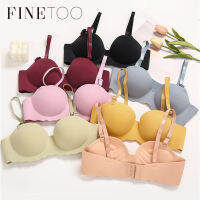 FINETOO 1/2ถ้วยBถ้วยดันชุดชั้นในสตรีขนาดเล็กเต้านมBrasแบบไร้สายBralette Breathableชุดชั้นในที่มีสีสันยกทรงน่ารักชุดชั้นในสตรี2021