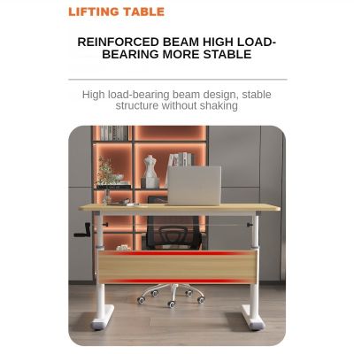 Computer Table Manual Height Adjustment Table Lifting Computer Desk Household Student Table Simple Lifting Desk Simple Learning Desk