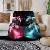 Wolf printed Blanket Soft Plush Throw Blanket Lightweight Fleece Blankets Home Decor for Couch Bedding All Season Warm