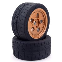 ZD 2Pcs 109X51mm Wheel Tires Tyre 17mm Hex for 1/7 ZD Racing EX-07 EX07 Arrma Infraction Felony RC Car Upgrade Parts