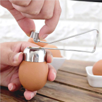 Stainless Steel Egg Opener Egg Topper Cutter Shell Remover Poached Egg Separator Egg Whacker Egg Hammer Touch Kitchen Cutter Tool