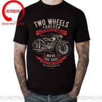 Vintage Retro Motorcycle Community Cycle Black T Shirt Motobike Cool Fashion New T-Shirts Father Day Cotton Streetwear Tshirt