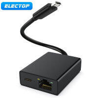 ELECTOP การ์ดเครือข่าย USB อะแดปเตอร์อีเธอร์เน็ต Micro ถึง100M การ์ดเครือข่ายสำหรับ4K Fire Stick Ethernet Switch Router