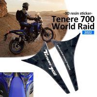 Yamaha Tenere 700 World Raid 2022 3มิติแผ่นถังเชื้อเพลิงรถมอเตอร์ไซค์รูปลอกฝาถังน้ำมันอุปกรณ์สติกเกอร์