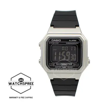 Casio Men's 'Classic' Quartz Resin Casual Watch Black W-217H-1AV 