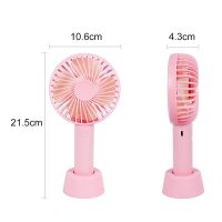 Mini Handheld Fan Portable Rechargeable Battery Operated Cooling Desktop with Base 3 Modes for Home Office Travel Outdoor