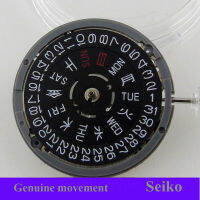 Japan NH36 NH36A Automatic Black Watch Movement Replacement Double Calendar Stem