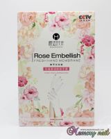 ถุงมือพร้อมครีมบำรุง กลิ่นกุหลาบ Rose Embellish Fresh Hand Membrane กล่องละ5คู่