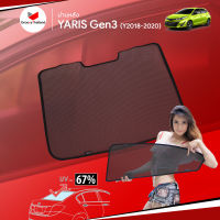 ม่านบังแดดหลังรถ Groovy Thailand ม่านหลัง TOYOTA YARIS Gen3 2018-2020 R-row (1 pcs)